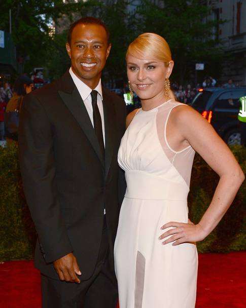 Una coppia da urlo: Tiger Woods e Lindsey Vonn. Due campioni dello sport, con lei che  una bellezza mozzafiato. Afp